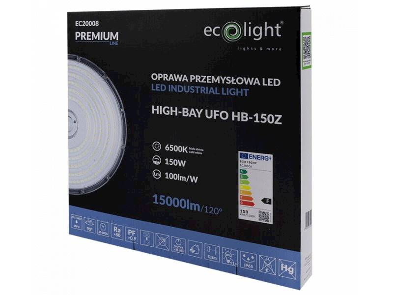 Lampa LED HighBay Premium 150W 6500K HB-150Z