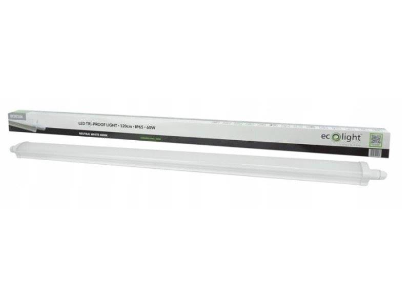 Lampa liniowa LED 120cm 6600lm 60W 4000K IP65 ECO