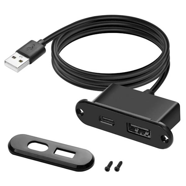 Gniazdo ładowarka USB USB-C do zabudowy meblowej 
