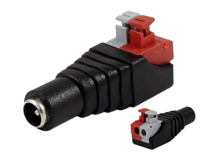 Szybkozłącze GNIAZDO 2.5/5.5mm na zatrzask
