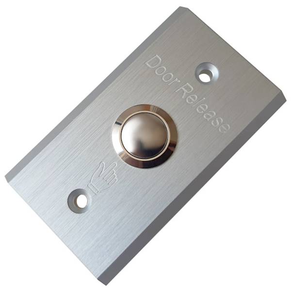 Przycisk wyjścia prostokąt BWK50 50x86mm szczotkow