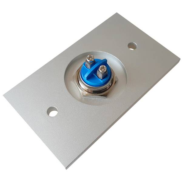 Przycisk wyjścia prostokąt BWK50 50x86mm szczotkow