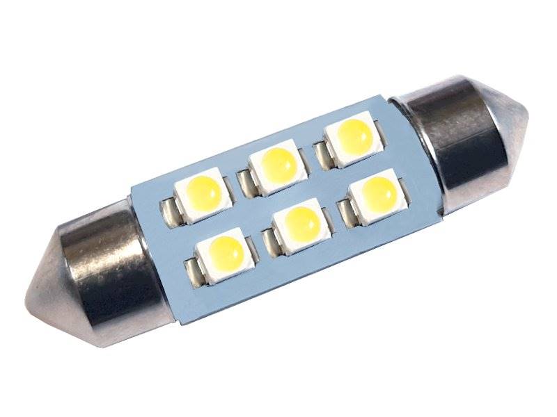 Żarówka samochodowa LED C5W 12V / 36mm 6 x dioda