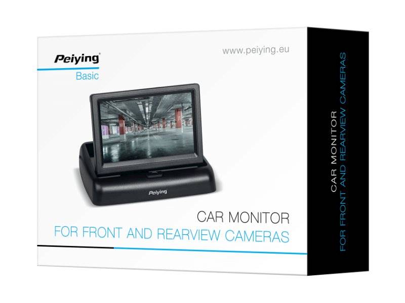 Monitor samochodowy składany PEIYING 4,3"