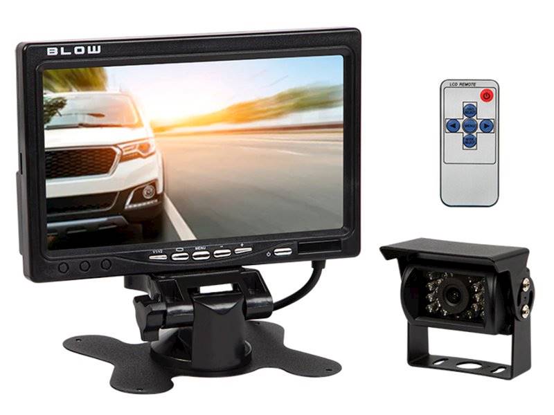 Monitor LCD do kamery cofania 7"+ kamera cofania