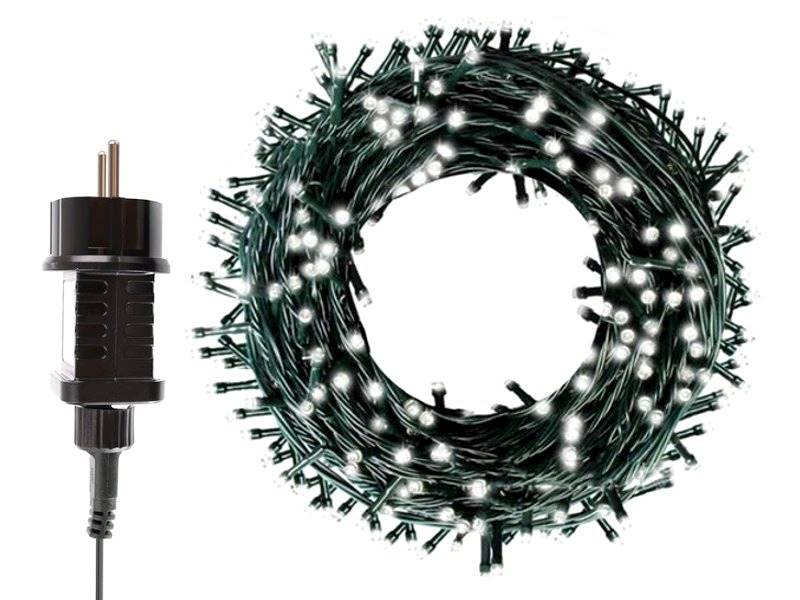 LAMPKI CHOINKOWE 100 LED zimne - zewnętrzne i wew.