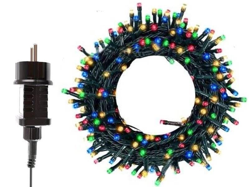 LAMPKI CHOINKOWE 100 LED kolorowe zewnętrzne i wew