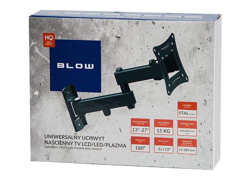 UCHWYT DO MONITORA / TV LED 13'-27' regulowany 