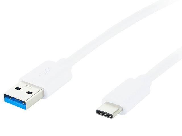Przyłącze kabel USB 3.0A - USB typ C 2m BLOW biały