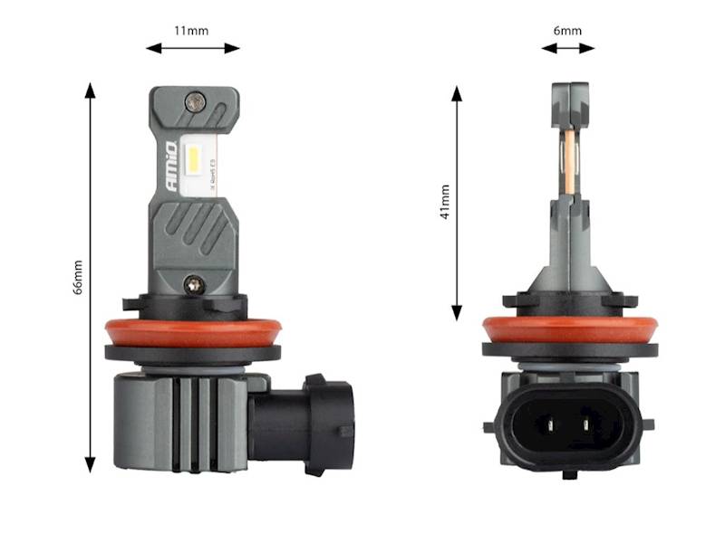 Żarówki samochodowe LED H8 / H9 / H11 mini AMIO