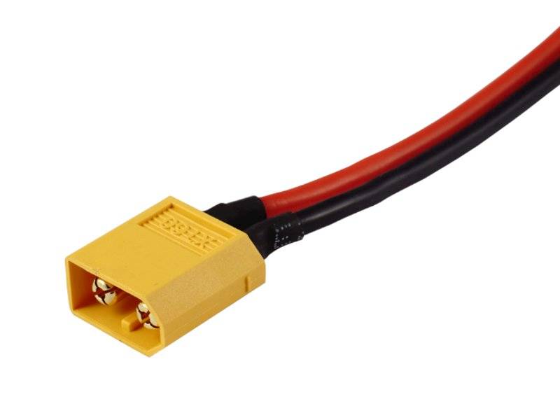 WTYK XT60 męski z przewodem 10cm AWG12