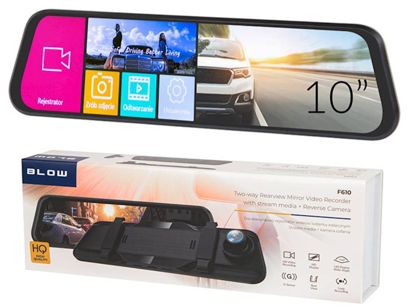 Rejestrator video BLACKBOX DVR F610 BLOW Lusterko 