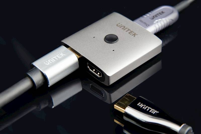 UNITEK Dwukierunkowy przełącznik HDMI2.0 4K 2-na-1