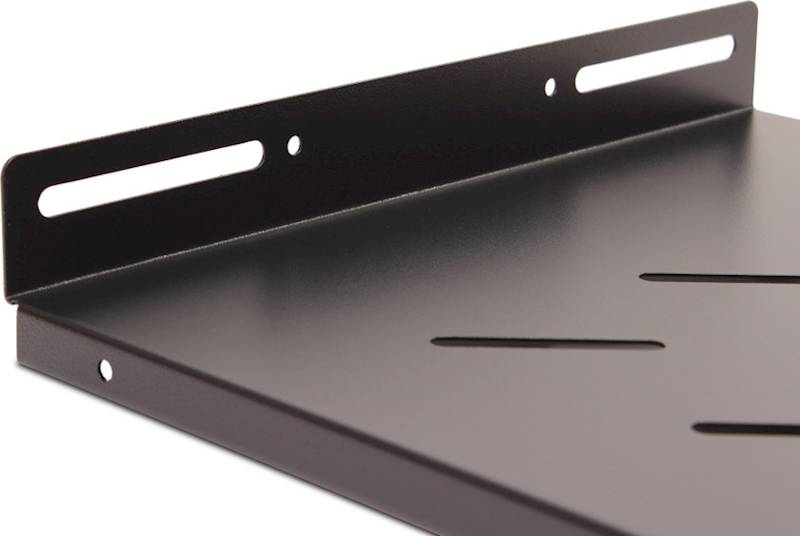 Półka do szafy wiszącej RACK 19" 1U 270mm - czarna
