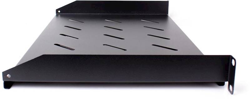 Półka uniwersalna do szafy RACK 1U 170mm - czarna