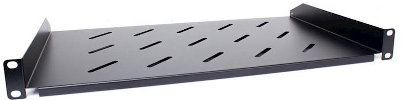 Półka uniwersalna do szafy RACK 1U 170mm - czarna