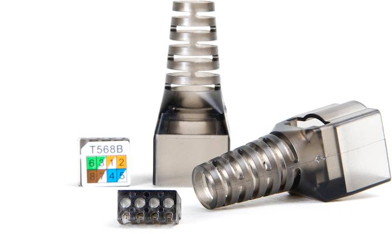 ŁĄCZNIK RJ45 GETFORT CAT.6A modularny beznarzędzio