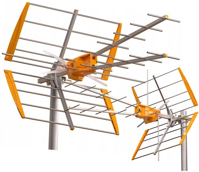 Antena Televes V+ MIX DVB-T2 U/V ze wzmacniaczem