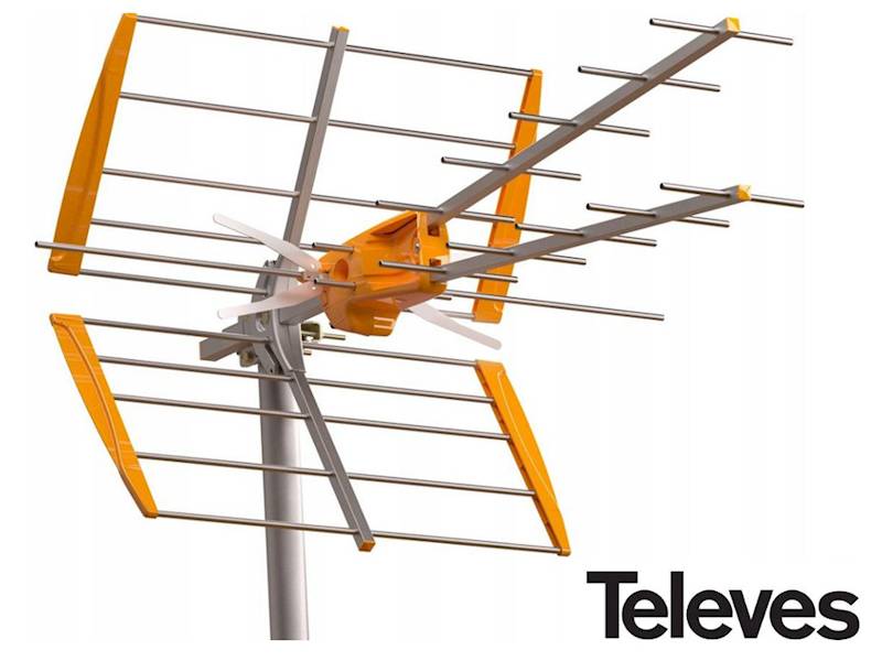Antena Televes V+ MIX DVB-T2 U/V ze wzmacniaczem