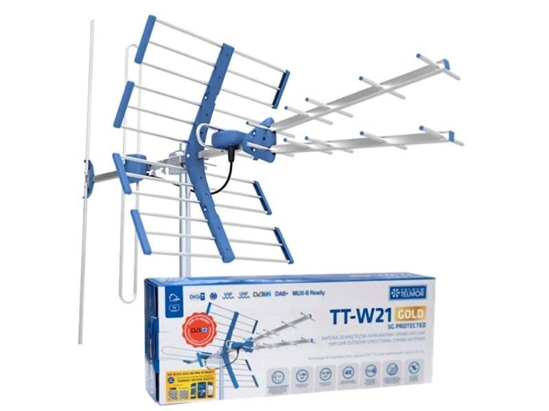 Antena DVB-T2 Telmor TT W21 GOLD COMBO 5G