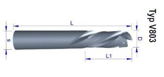 Frez VHN NESTING D-10x35/80 Z=3+3, kompresyjny XtremeBlue