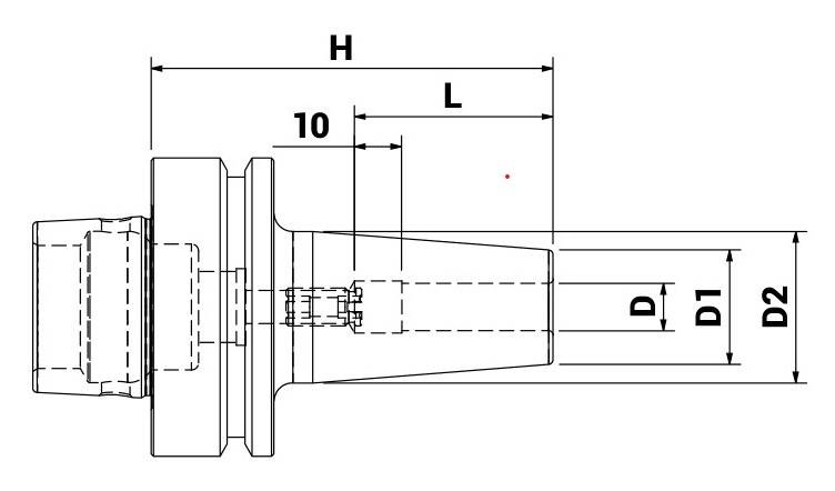 Uchwyt Termokurczliwy HSK63F H75 D-6