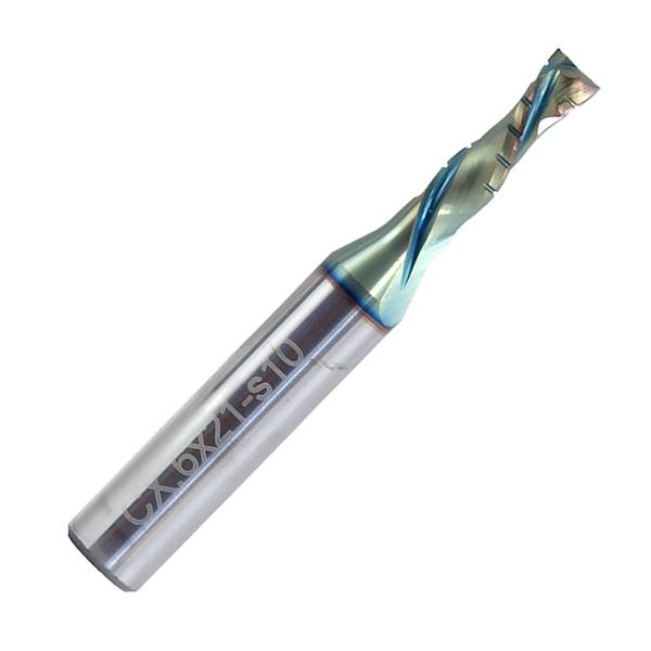 Frez CX8.XB N-POL, frez VHM spiralny D-6x21/70 s=10 Z=2+2 ostrza NESTING