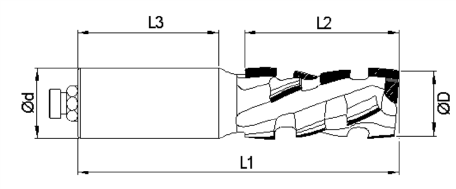 Frez diamentowy Z=2+2 D=16x35/16