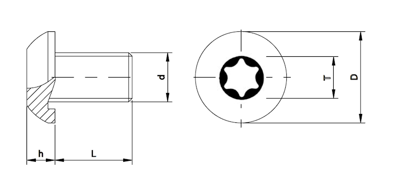 1092-STAMPF94 Śrubki M4x6 D.9 Torx 15