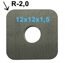 Nożyki HM 12x12x1,5 R 2,0 do frezów FTP 054