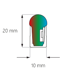 Frez NEON LED - do taśmy 10x20 mm, pod frezowanie rowków