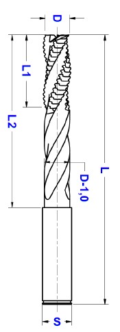 Frez VHM/SC Router V502.140.040.150XG