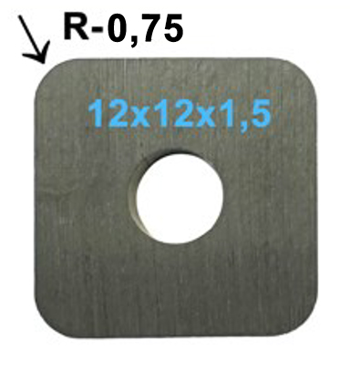 Nożyki/Knives HM 12x12x1,5 R0.75 T04F-CR