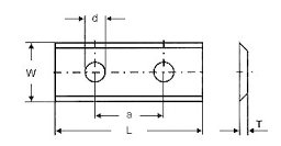 Nożyki proste HM 2-stronne 30x12x1,5