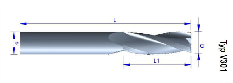 Frez spiralny VHM Z=3 D=10x42/90