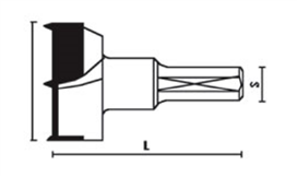 Wiertło puszkowe/Hinge drill D-16x70 L, A302L-160 