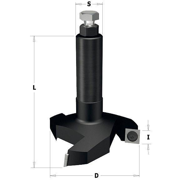 Frez trzpieniowy do planowania D-60x12 s-12 Z3 FTP 054-601212