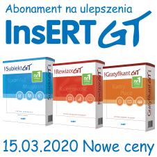 Nowe ceny Abonamentów do InsERT GT