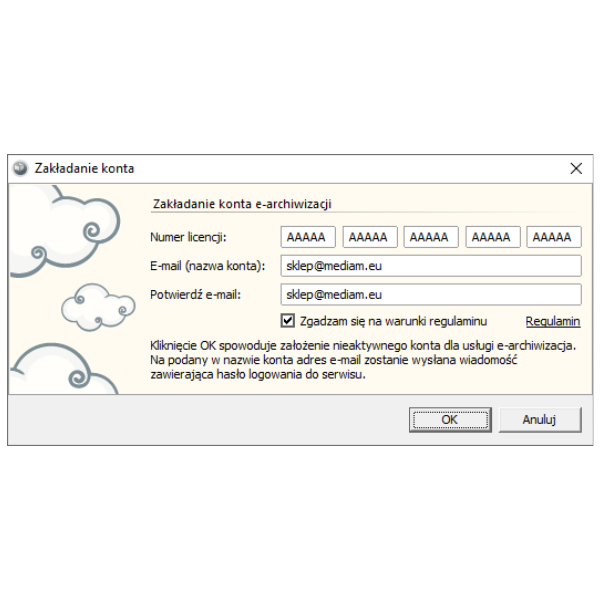 Abonament na e-Archiwizacja dla InsERT 10 GB