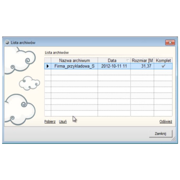 Abonament na e-Archiwizacja dla InsERT 10 GB