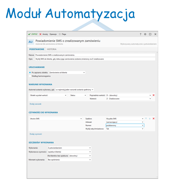 Abonament na moduł Automatyzacja - Licencja na 1 rok użytkowania