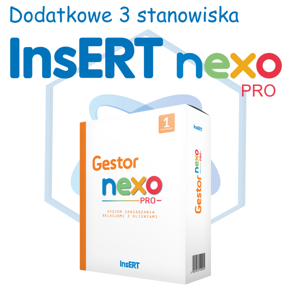 InsERT Gestor Nexo PRO - rozszerzenie na dodatkowe 3 stanowiska