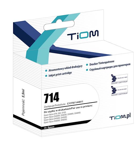 TUSZ EPSON T0714 D78/DX4000 YELLOW TIOM