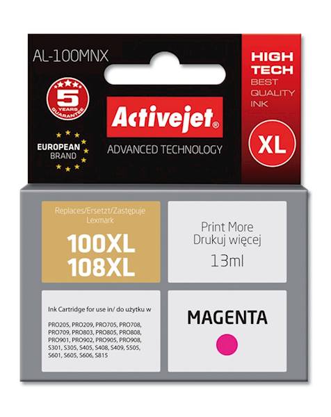 TUSZ LEXMARK (100XL) MAGENTA AL-100MNX ACTIVEJET