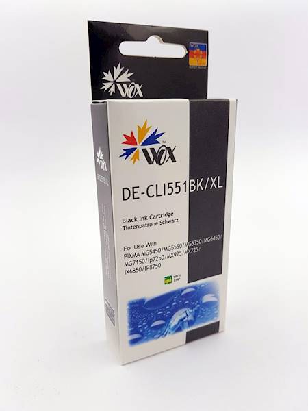 TUSZ CANON CLI-551 BLACK WOX