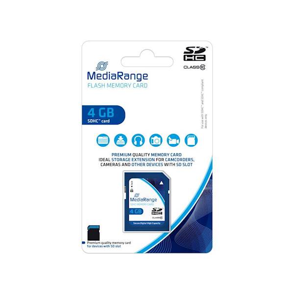 KARTA PAMIĘCI MEDIA RANGE 4GB CDHC CL 10