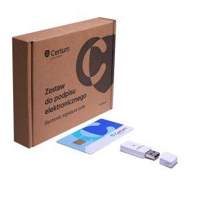 ZESTAW CERTUM MINI ( 3 LATA) USB