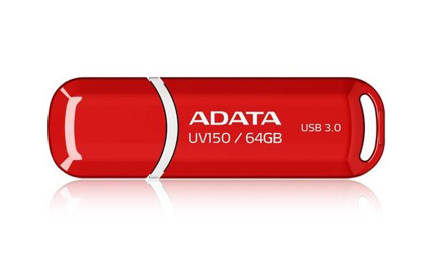PAMIĘĆ FLASH A-DATA 64GB UV150 USB 3.0 RED