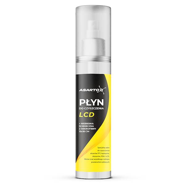 PŁYN DO EKRANÓW LCD/TFT 125ML + ŚCIERECZKA ASARTO