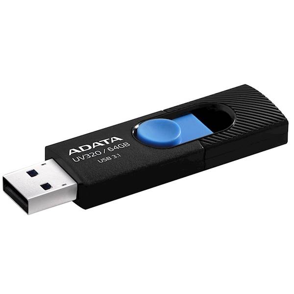 PAMIĘĆ FLASH A-DATA 64GB UV320 USB 3.0 BLACK/BLUE